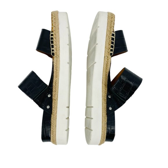 Franco Sarto Leather Cappy Slide Sandal Shoes Sz 9.5 -10 - Picture 6 of 11